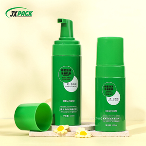 Luxury 200ml White Foam Bottle With Silicone Brush