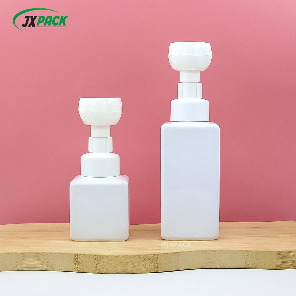 5oz Plastic Square Flower Foam Pump Bottle