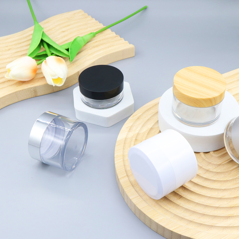 50g Container Transparent Plastic Cream Jar With Lid