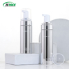 Luxury 200ml White Foam Bottle With Silicone Brush