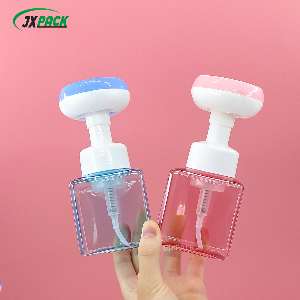 5oz Plastic Square Flower Foam Pump Bottle