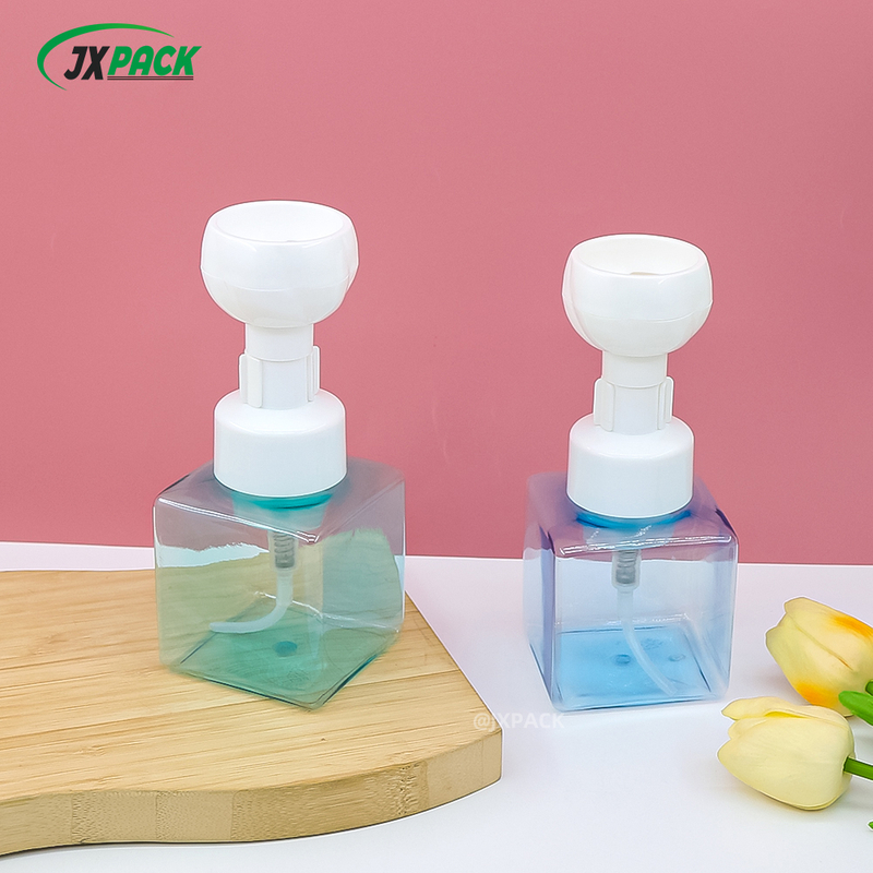 5oz Plastic Square Flower Foam Pump Bottle