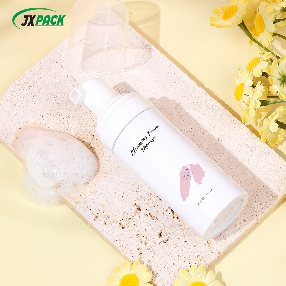 100ml PET Plastic White Foam Bottle For Mousse Toothpaste