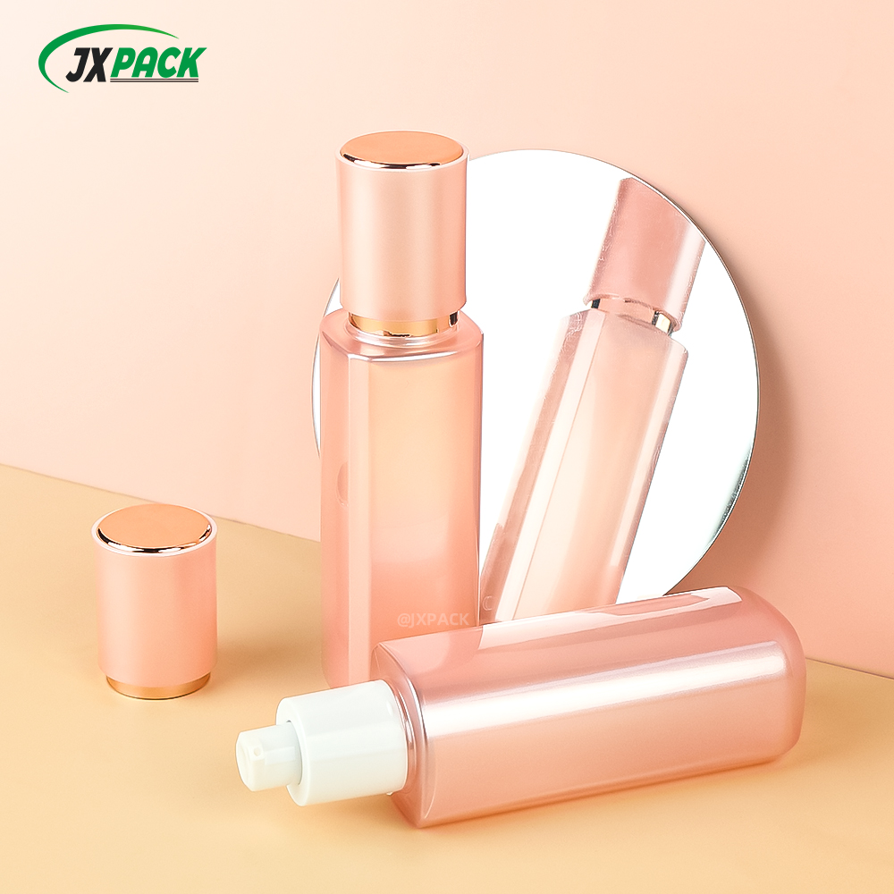 PET Thick Wall 30 60 100 120 ML Body Wash Body Lotion Eyelash Shampoo Horizontal Shoulder Bottle Body Cream Container