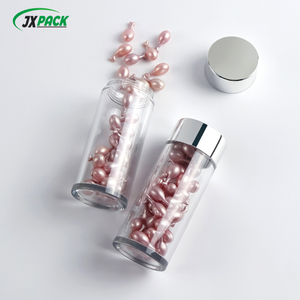 60ml Vitamin Capsule Transparent Bottle Column Tall Jar