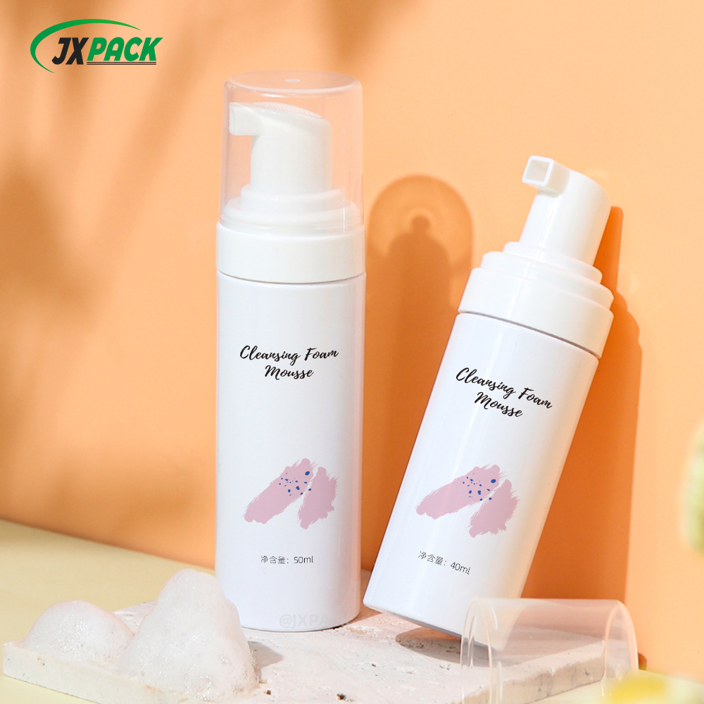 100ml PET Plastic White Foam Bottle For Mousse Toothpaste