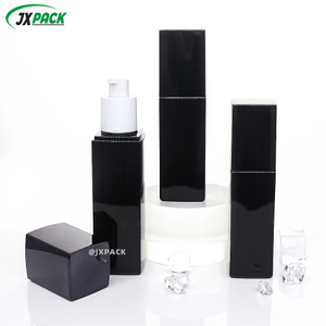 Transparent Pet Plastic Square Bottle 30 60 80 100 120 ML Skin Care Serum Dispensing Bottles Facial Cleansing Foaming Bottle