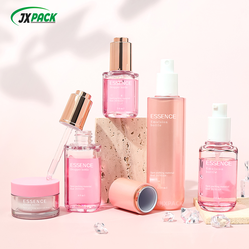 PET Thick Wall 30 60 100 120 ML Body Wash Body Lotion Eyelash Shampoo Horizontal Shoulder Bottle Body Cream Container