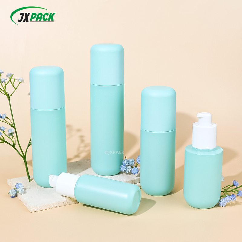 Wholesale Pet Hand Soap Bottle with Spout 30 60 80 100 120ML Cream Jar Vacuum Bottle Pink Bottle Face Cream 