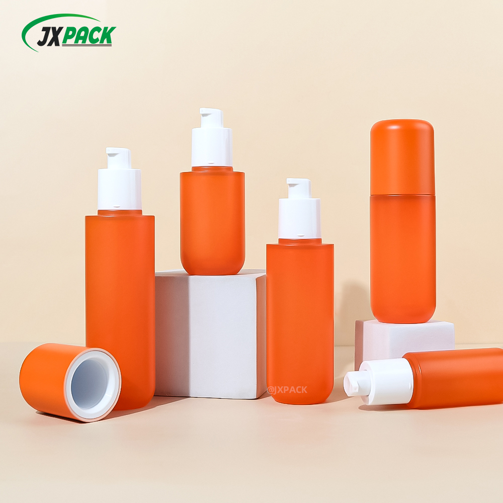 Wholesale Pet Hand Soap Bottle with Spout 30 60 80 100 120ML Cream Jar Vacuum Bottle Pink Bottle Face Cream 