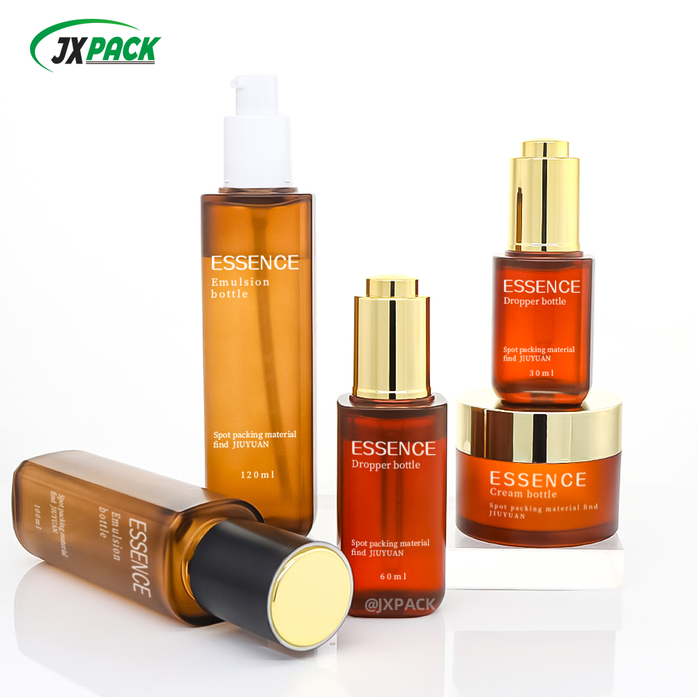 PET Thick Wall 30 60 100 120 ML Body Wash Body Lotion Eyelash Shampoo Horizontal Shoulder Bottle Body Cream Container